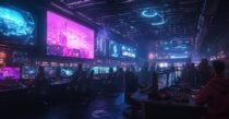 Esports team in a modern gaming facility