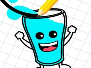 Happy Glass: Fill the Glass by Draw Lines